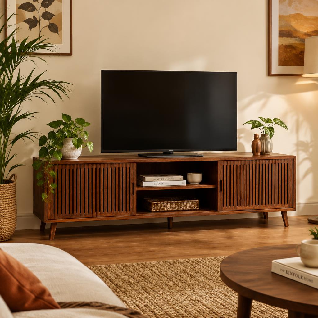 Solid Wood TV Unit in Sheesham wood
